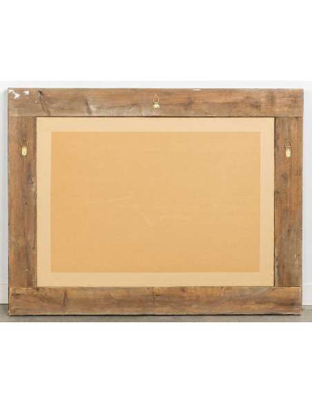 Peinture en aquarelle du 19ème siècle par Hector Caffieri-Bozaart
