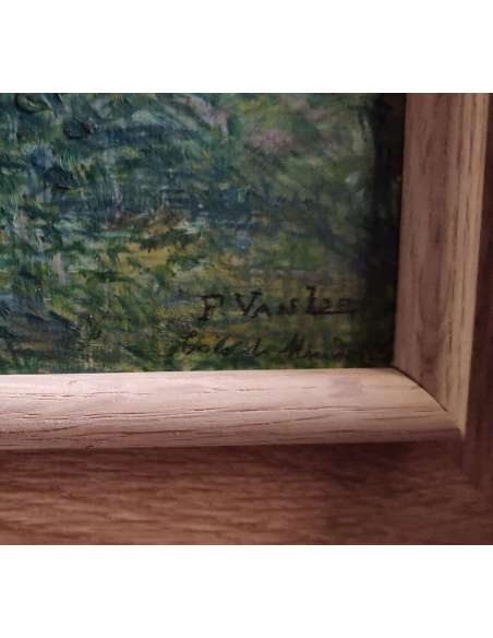 Oil on panel “Woods near Meudon” 20th century-Bozaart