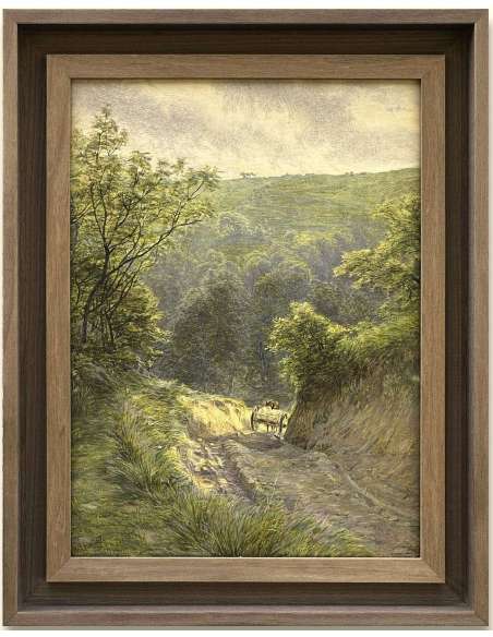 19th-century oil-on-canvas landscape by Frank Walton (1840-1928)-Bozaart