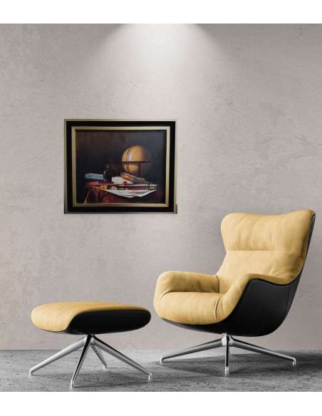 Nature morte, huile sur toile du 20ème siècle par Jean Grimal (1942–1998)-Bozaart