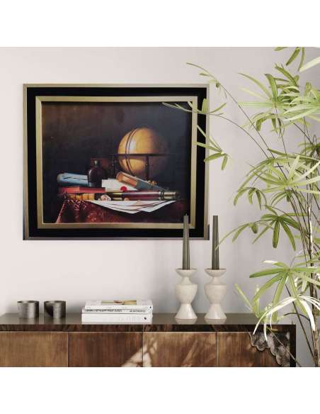 Nature morte, huile sur toile du 20ème siècle par Jean Grimal (1942–1998)-Bozaart