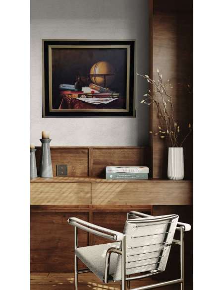 Nature morte, huile sur toile du 20ème siècle par Jean Grimal (1942–1998)-Bozaart