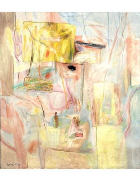 Abstract painting, oil on canvas from the 20th century by Pierre Vlerick (1923-1999)-Bozaart