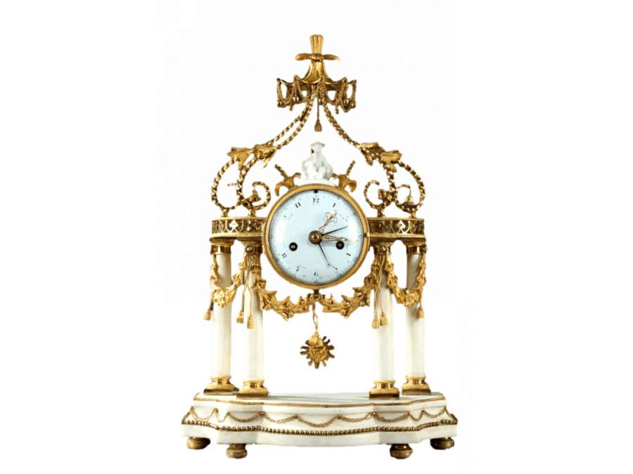 18th century Louis XVI + bronze clock
