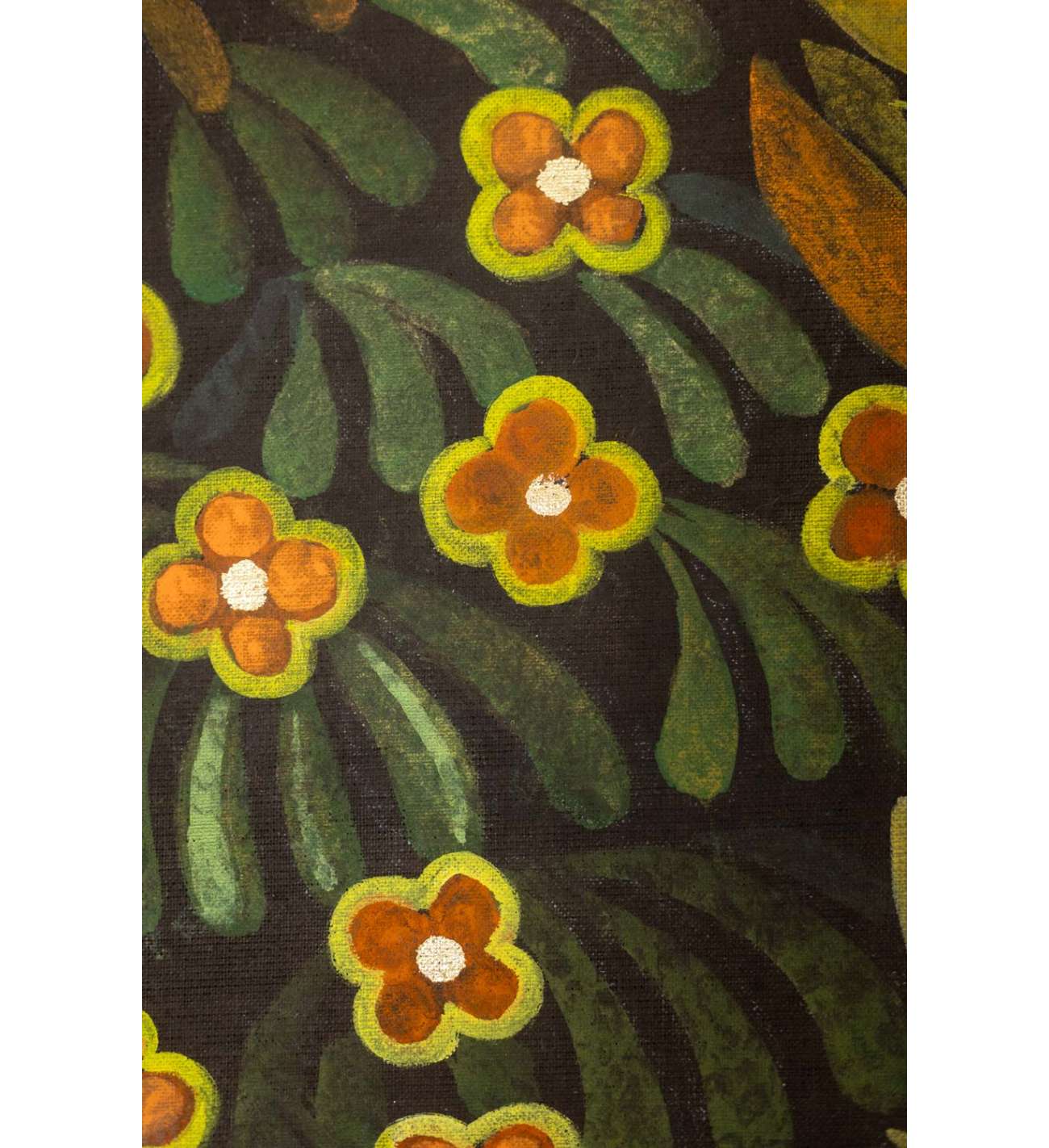 Large panel painted with acrylic on... Large panel painted with acrylic on linen canvas. Contemporary work.