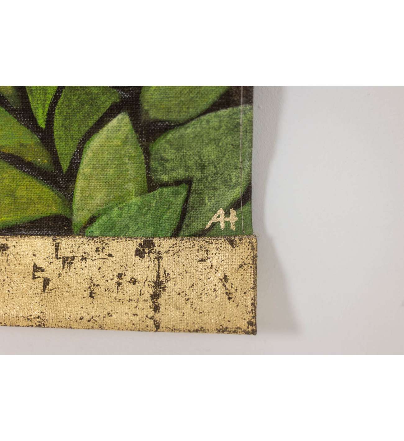 Large panel painted with acrylic on... Large panel painted with acrylic on linen canvas. Contemporary work.