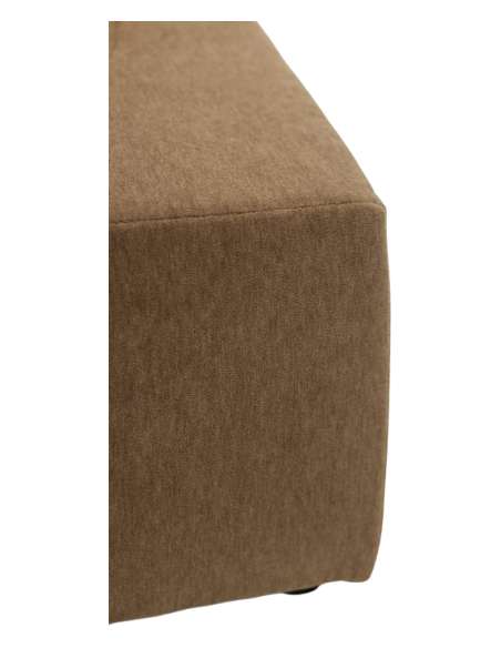 Pair of cubic armchairs in beige mohair fabric. Contemporary. -Bozaart