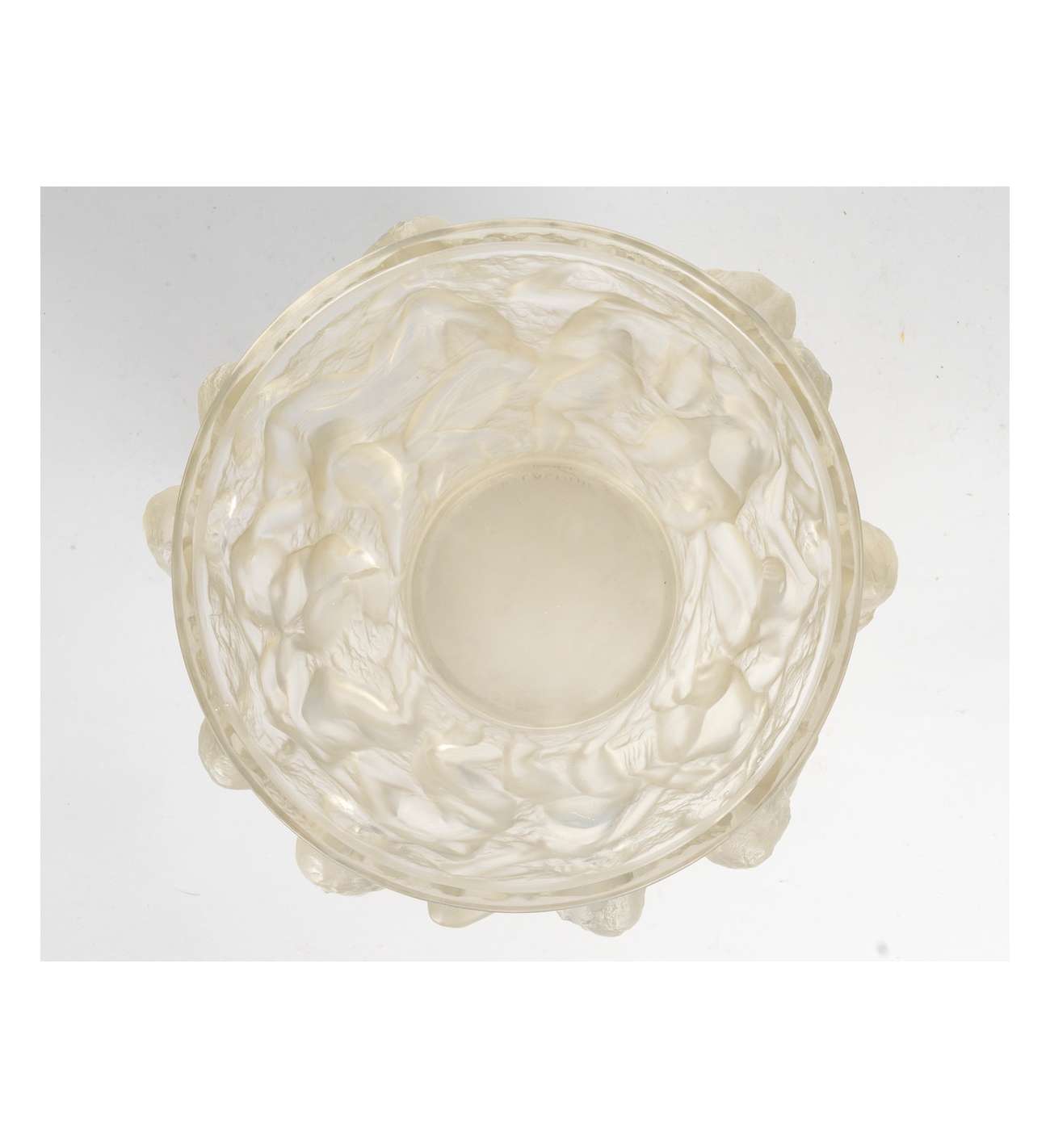 René Lalique - “Bacchantes” vase in... René Lalique - “Bacchantes” vase in opalescent glass