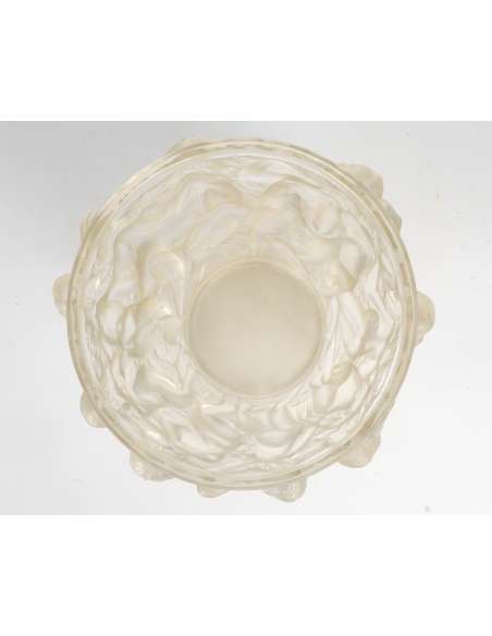 René Lalique - Vase «Bacchantes» en verre Opalescent -Bozaart