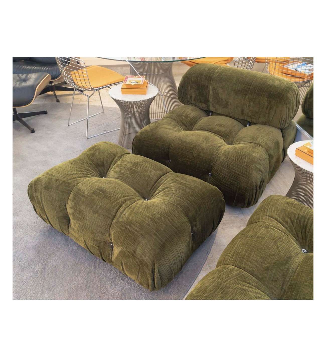 B&B iIalia Canapé 3 modules... B&B iIalia Canapé 3 modules CAMALEONDA angulaire Chenille Enia Vert Olive