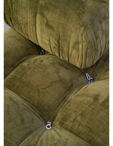 B&B Italia CAMALEONDA 3-module corner sofa Chenille Enia Olive Green -Bozaart