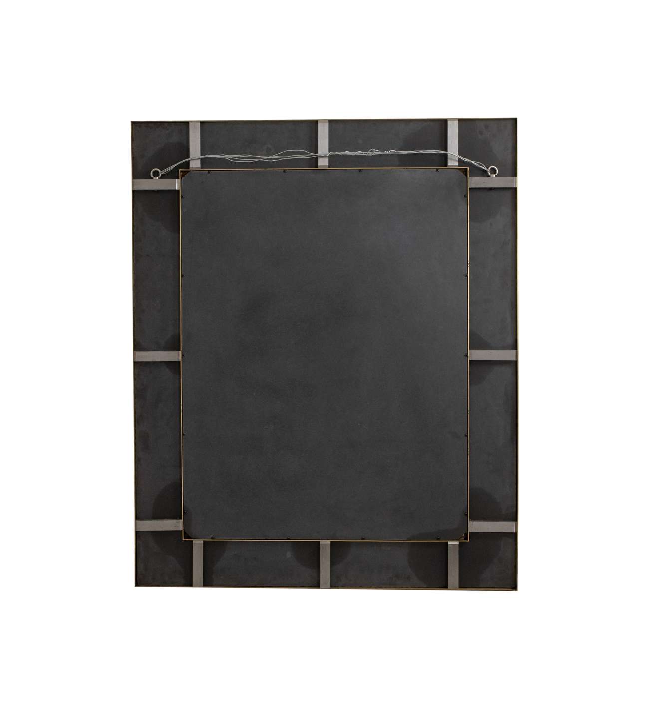 Miroir en marqueterie de laiton oxydé... Miroir en marqueterie de laiton oxydé et patiné. Travail d’artiste