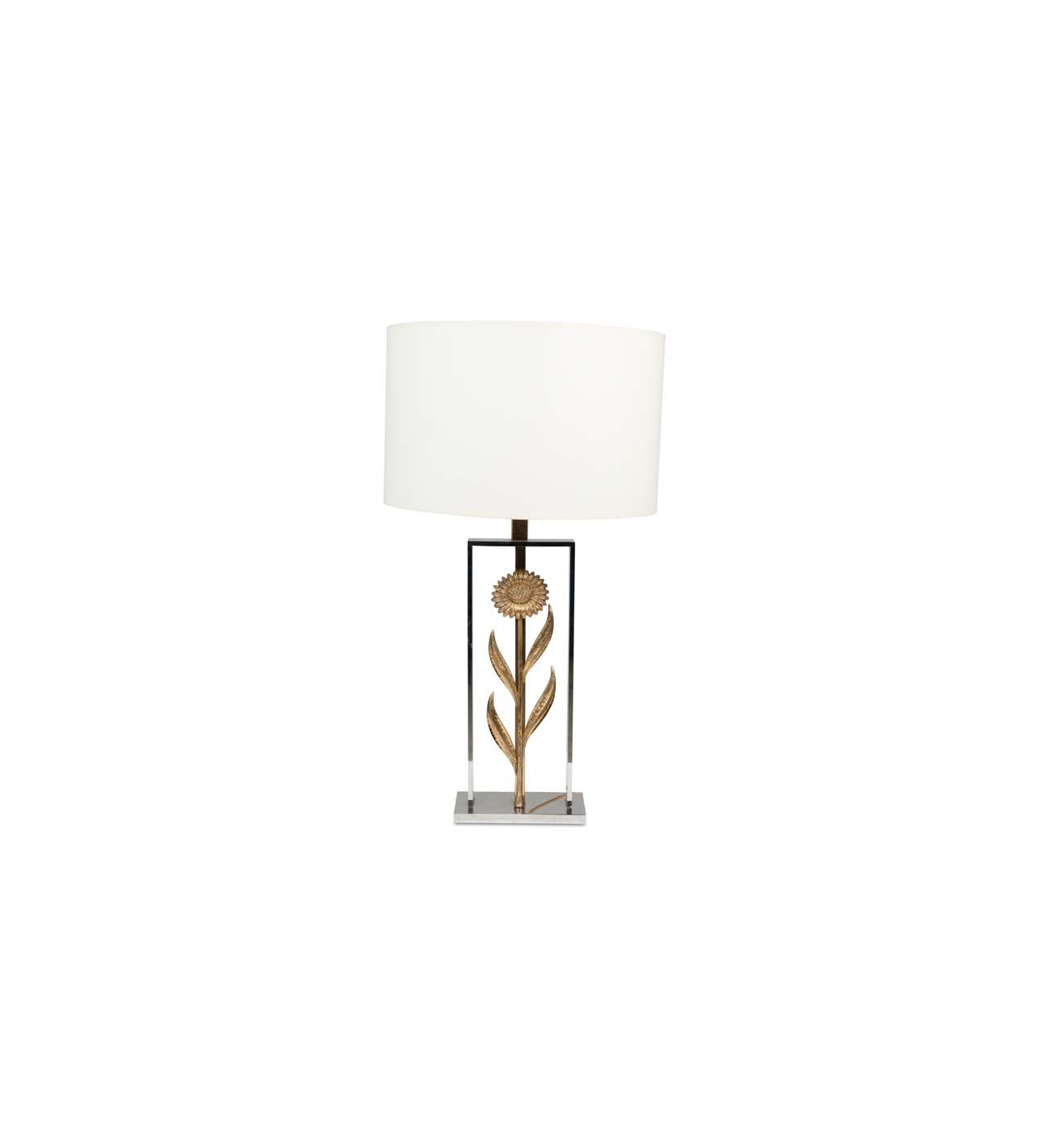 Maison Charles, attributed to. Pair... Maison Charles, attributed to. Pair of sunflower lamps. 1970s