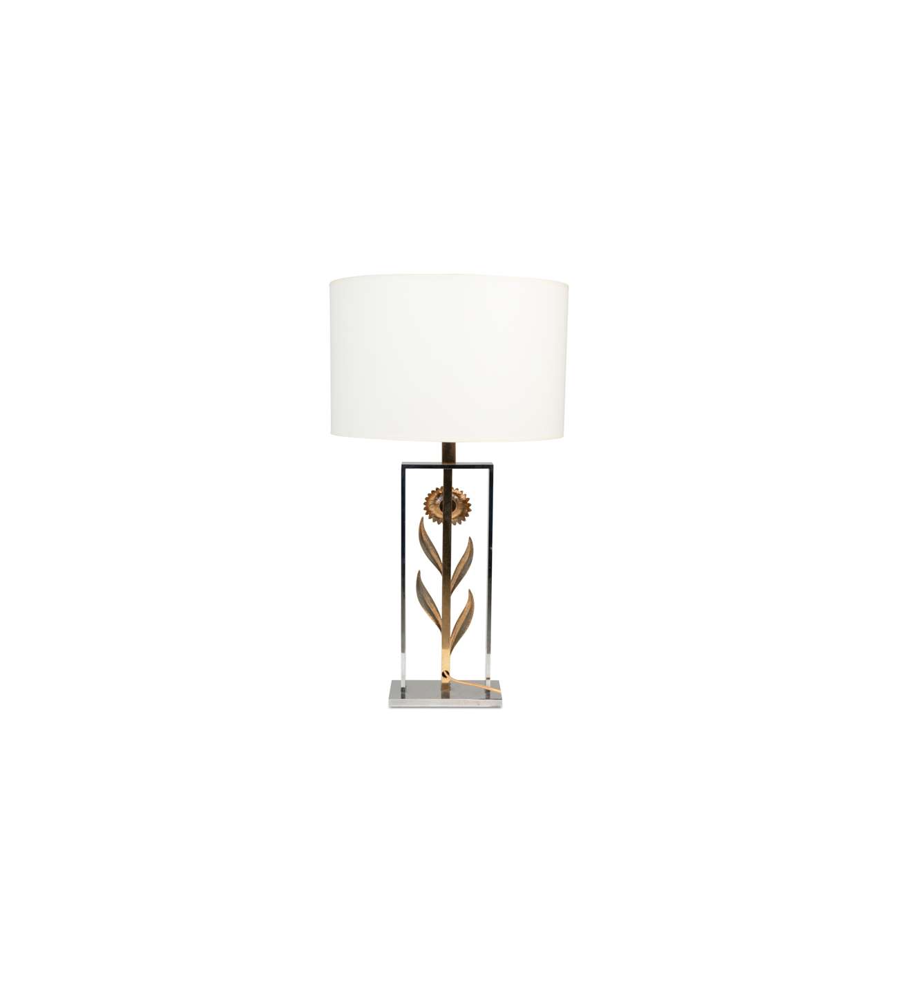 Maison Charles, attributed to. Pair... Maison Charles, attributed to. Pair of sunflower lamps. 1970s