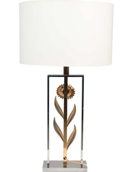 Maison Charles, attribué à. Paire de lampes tournesol. Années 1970 -Bozaart