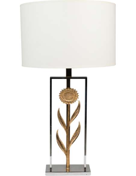 Maison Charles, attribué à. Paire de lampes tournesol. Années 1970 -Bozaart
