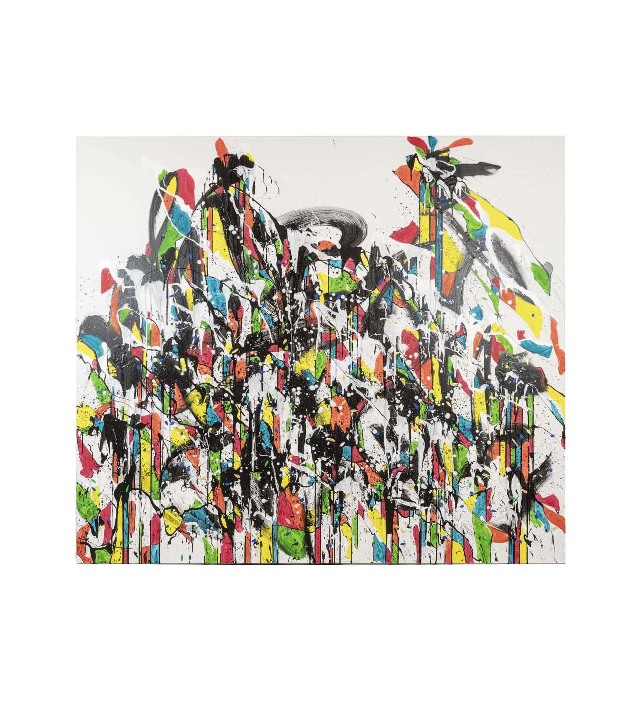 Dan Hôo, Acrylic on canvas “Les lumières de la Raison”, 2023