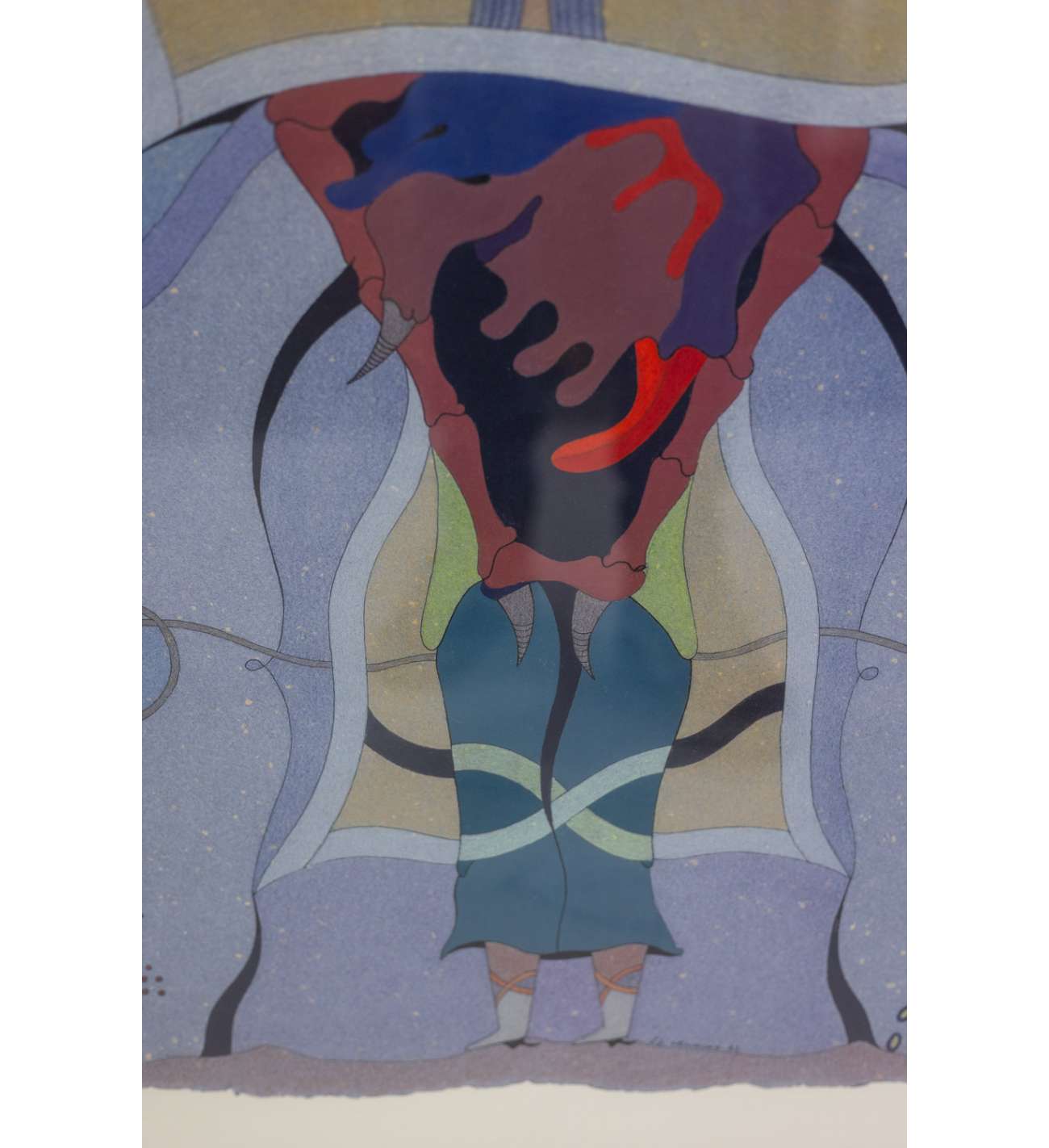 Jorge Camacho. Oeuvre « La langue de... Jorge Camacho. Oeuvre « La langue de la Corde ». Années 1992.