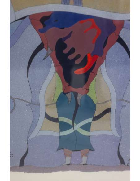 Jorge Camacho. Oeuvre « La langue de la Corde ». Années 1992. -Bozaart