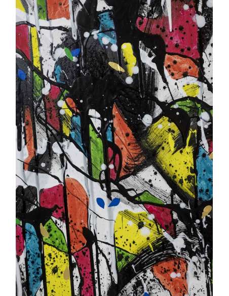 Dan Hôo, Acrylique sur toile « Les lumières de la Raison », 2023 -Bozaart