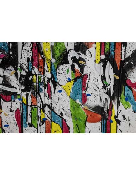 Dan Hôo, Acrylic on canvas “Les lumières de la Raison”, 2023 -Bozaart
