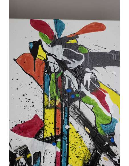 Dan Hôo, Acrylique sur toile « Les lumières de la Raison », 2023 -Bozaart