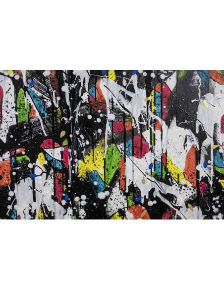 Dan Hôo, Acrylique sur toile « Les lumières de la Raison », 2023 -Bozaart
