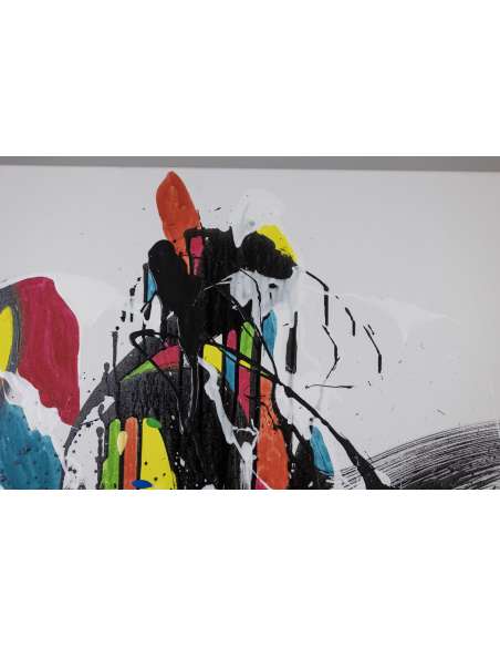 Dan Hôo, Acrylique sur toile « Les lumières de la Raison », 2023 -Bozaart