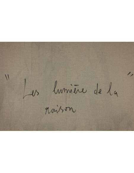 Dan Hôo, Acrylique sur toile « Les lumières de la Raison », 2023 -Bozaart
