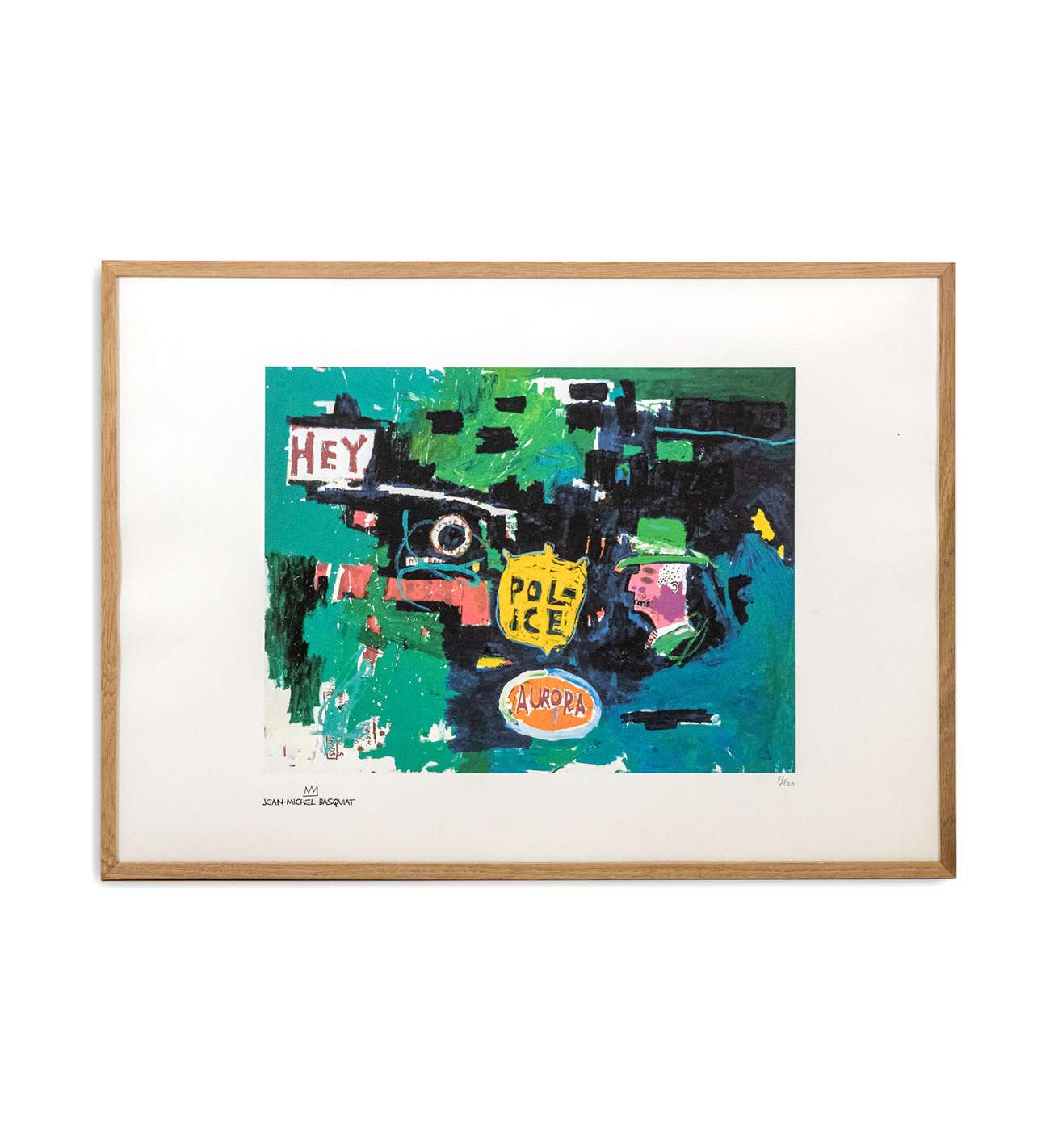 Jean-Michel Basquiat. Sérigraphie en couleurs numérotée. Années 1990.