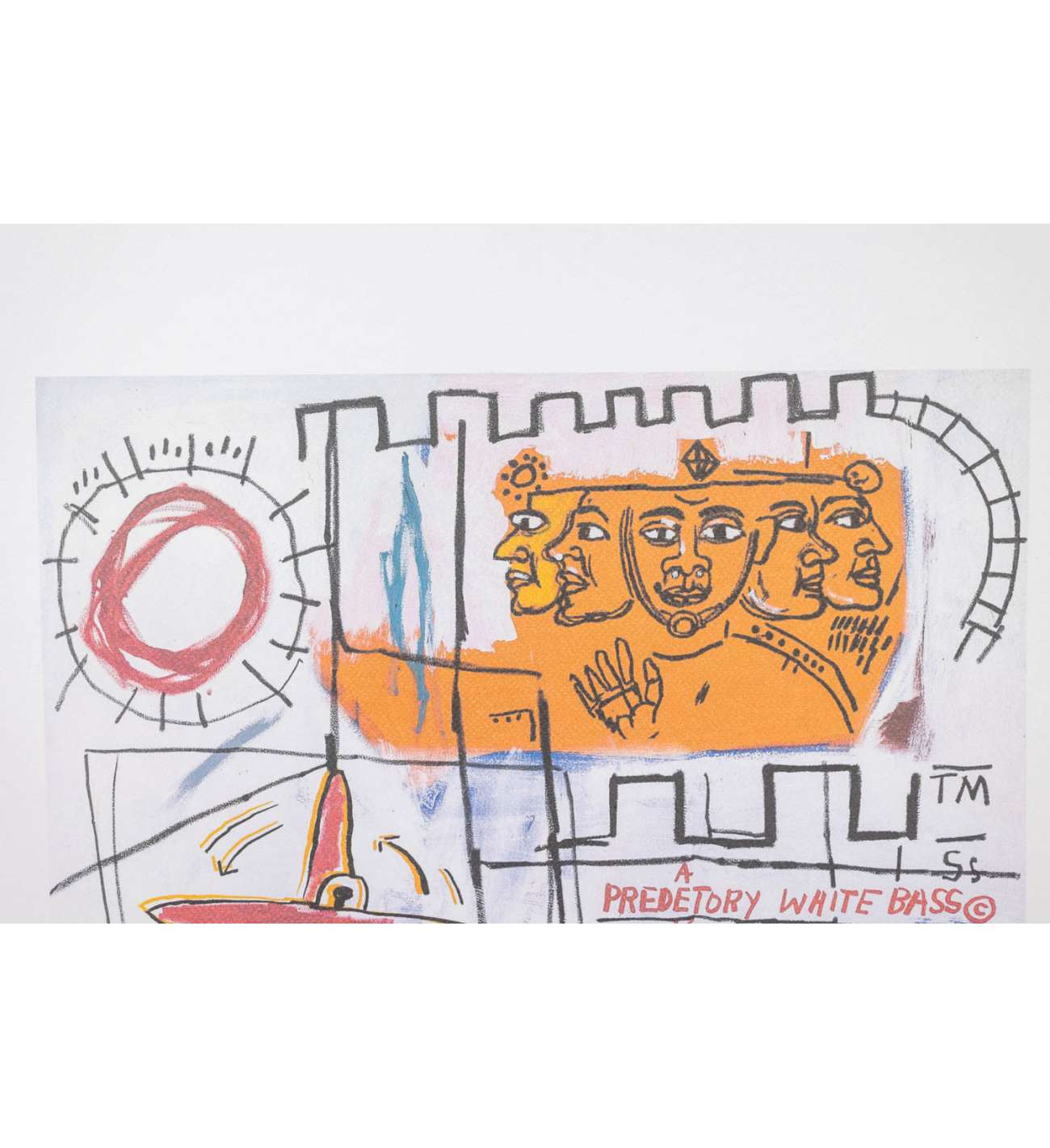 Jean-Michel Basquiat. Sérigraphie en... Jean-Michel Basquiat. Sérigraphie en couleurs numérotée. Années 1990.