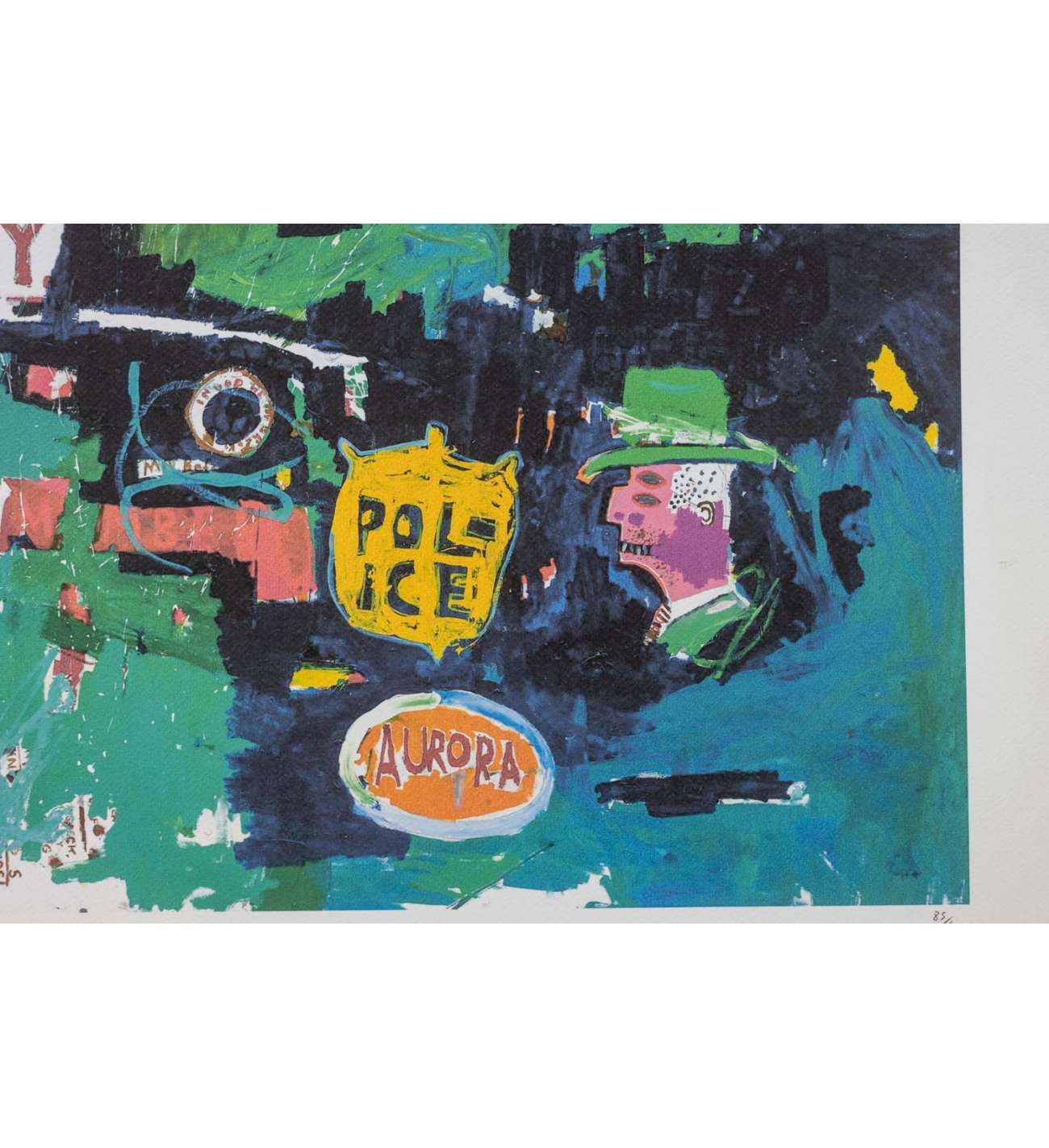 Jean-Michel Basquiat. Numbered color... Jean-Michel Basquiat. Numbered color silkscreen print. 1990s.