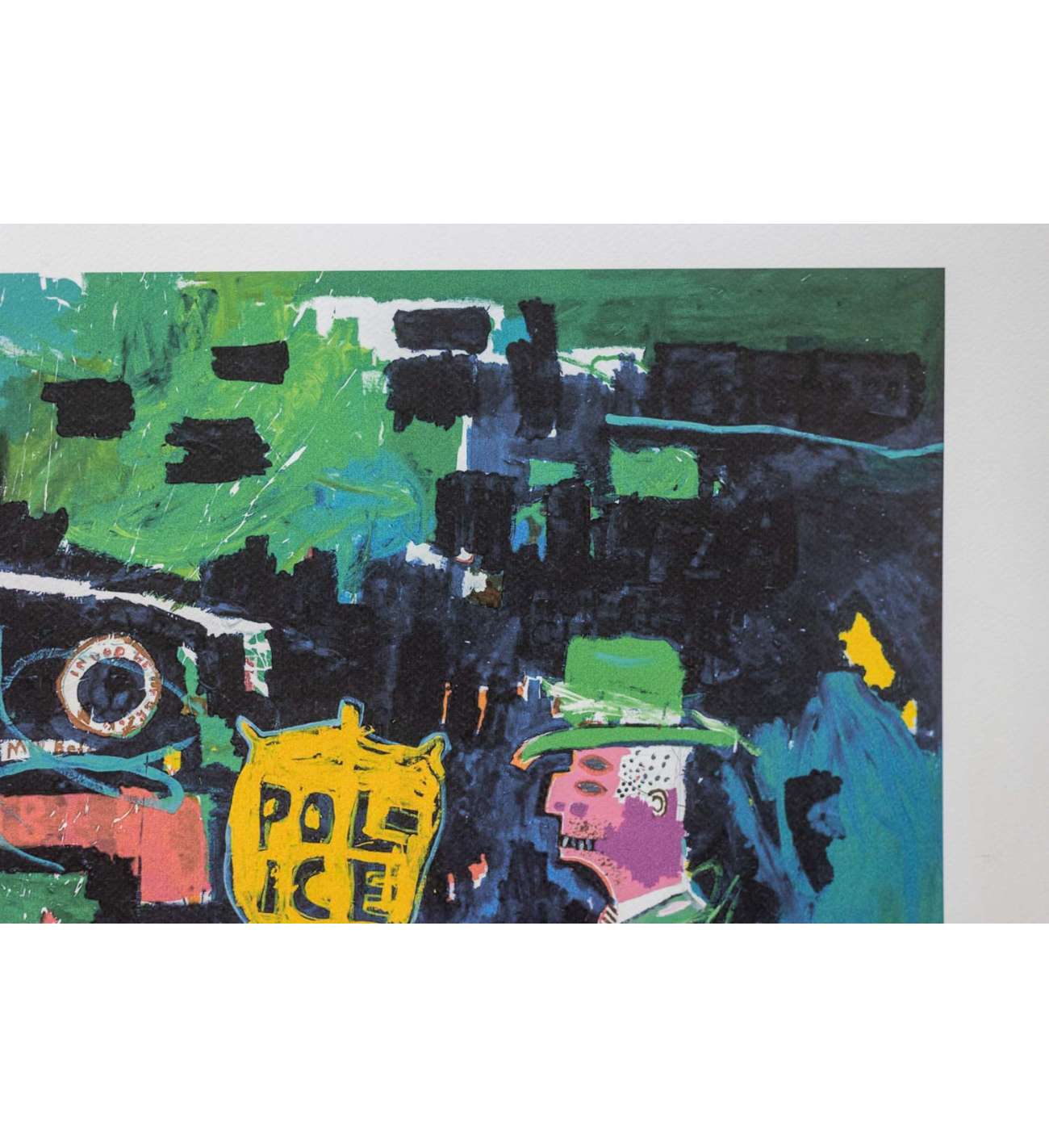 Jean-Michel Basquiat. Sérigraphie en... Jean-Michel Basquiat. Sérigraphie en couleurs numérotée. Années 1990.