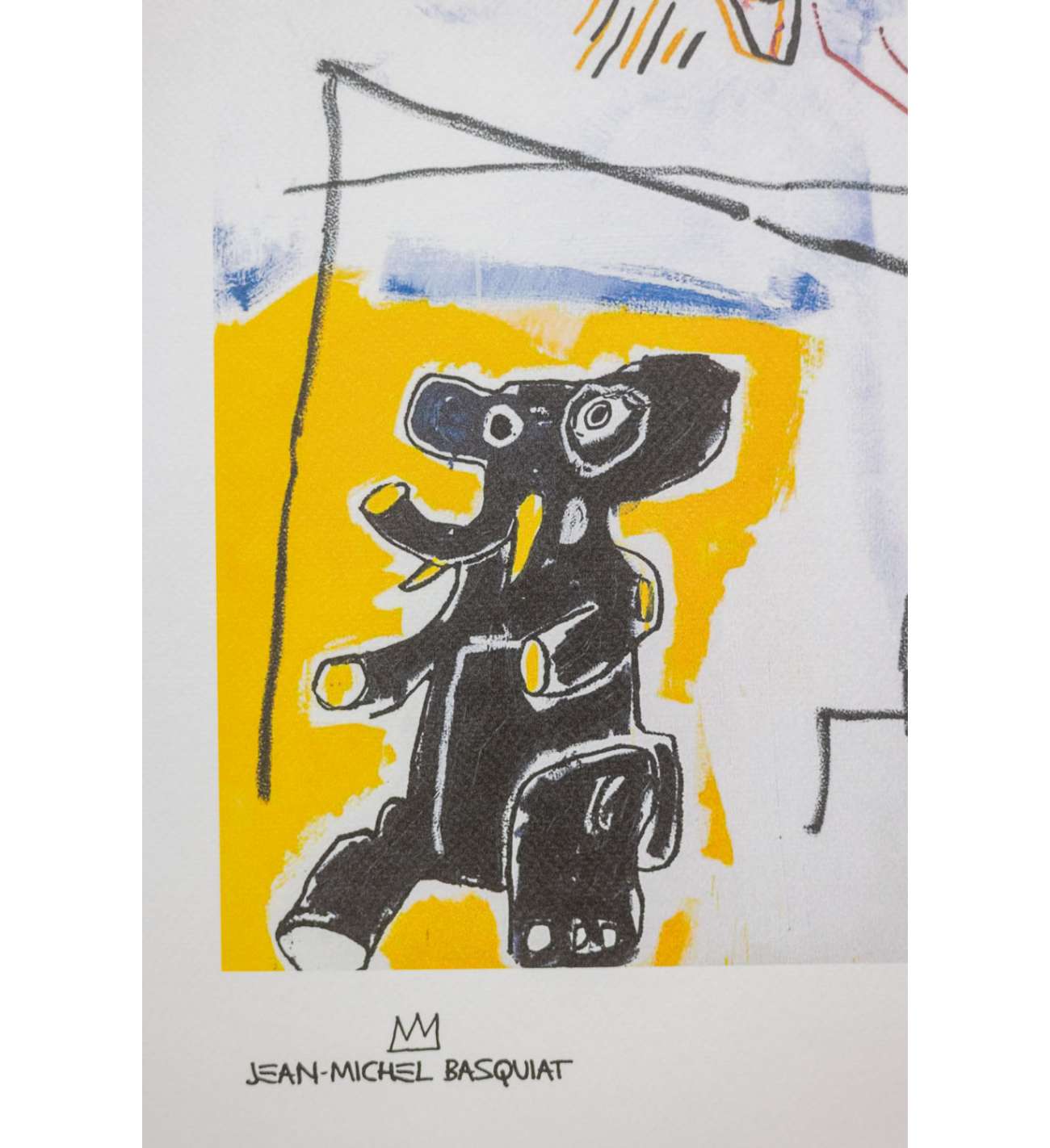Jean-Michel Basquiat. Sérigraphie en... Jean-Michel Basquiat. Sérigraphie en couleurs numérotée. Années 1990.