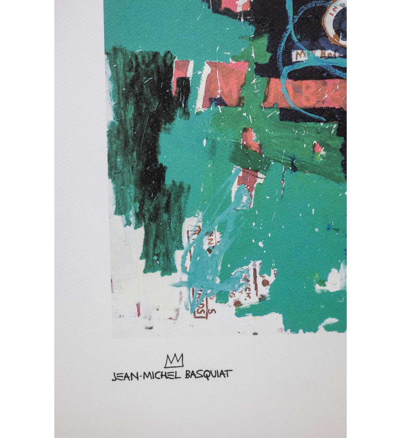 Jean-Michel Basquiat. Sérigraphie en... Jean-Michel Basquiat. Sérigraphie en couleurs numérotée. Années 1990.