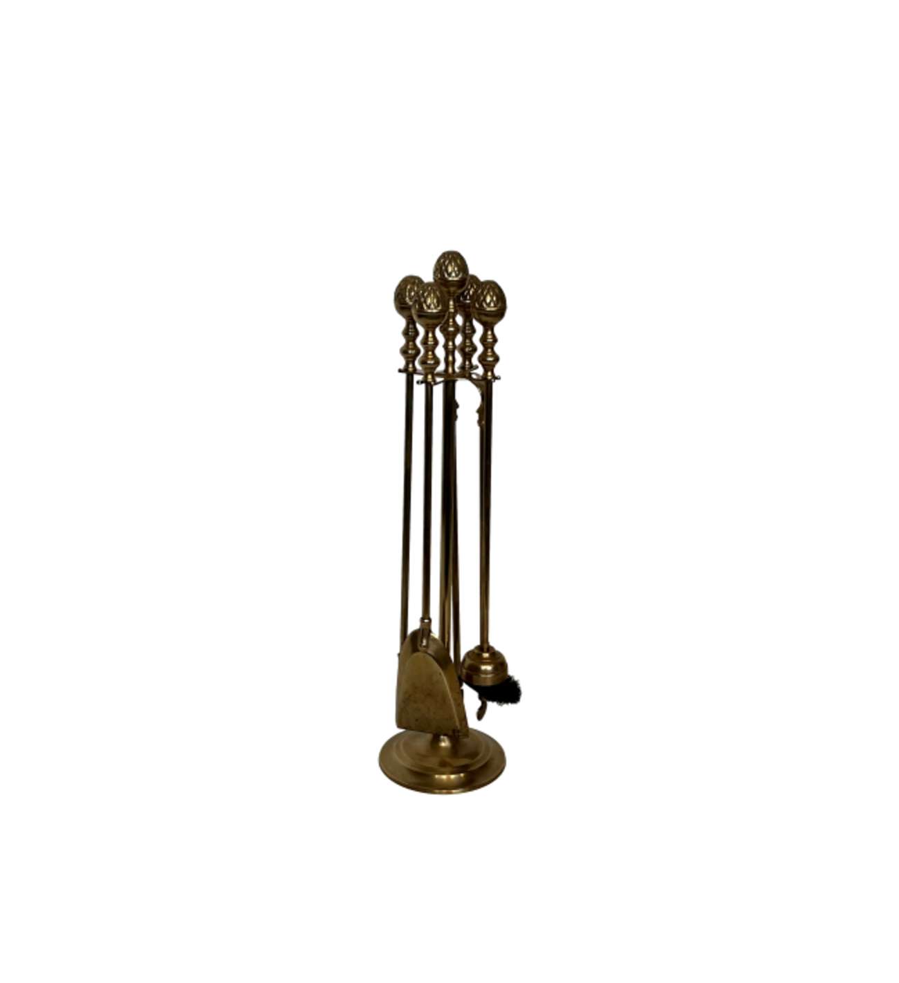 Nécessaire de Feu En Laiton aux Pommes de Pin