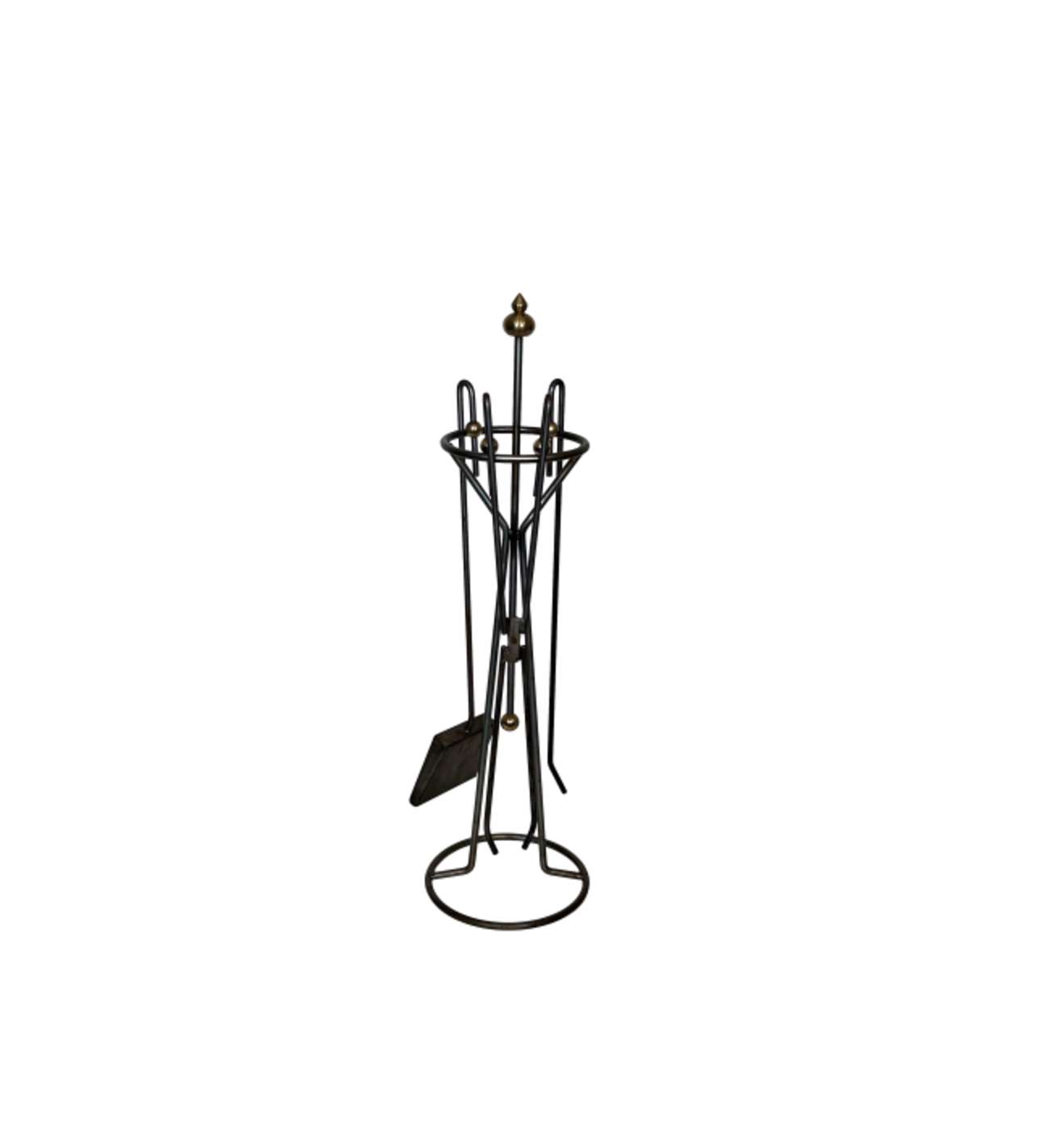 Nécessaire de Feu Design en Acier Brossé et Laiton