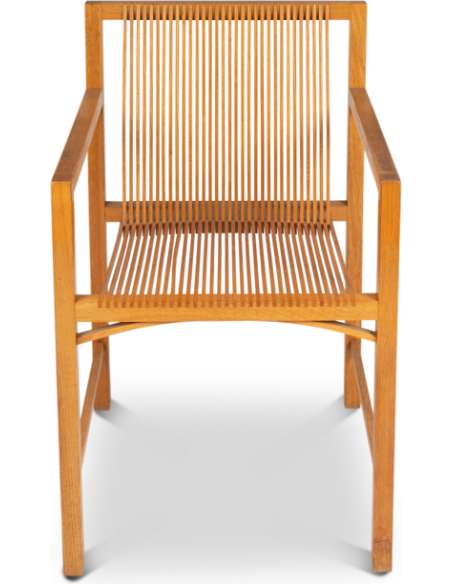 Ruud Jan Kokke. Paire de fauteuils minimalistes en chêne. Années 1980 -Bozaart