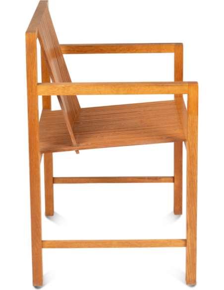 Ruud Jan Kokke. Paire de fauteuils minimalistes en chêne. Années 1980 -Bozaart