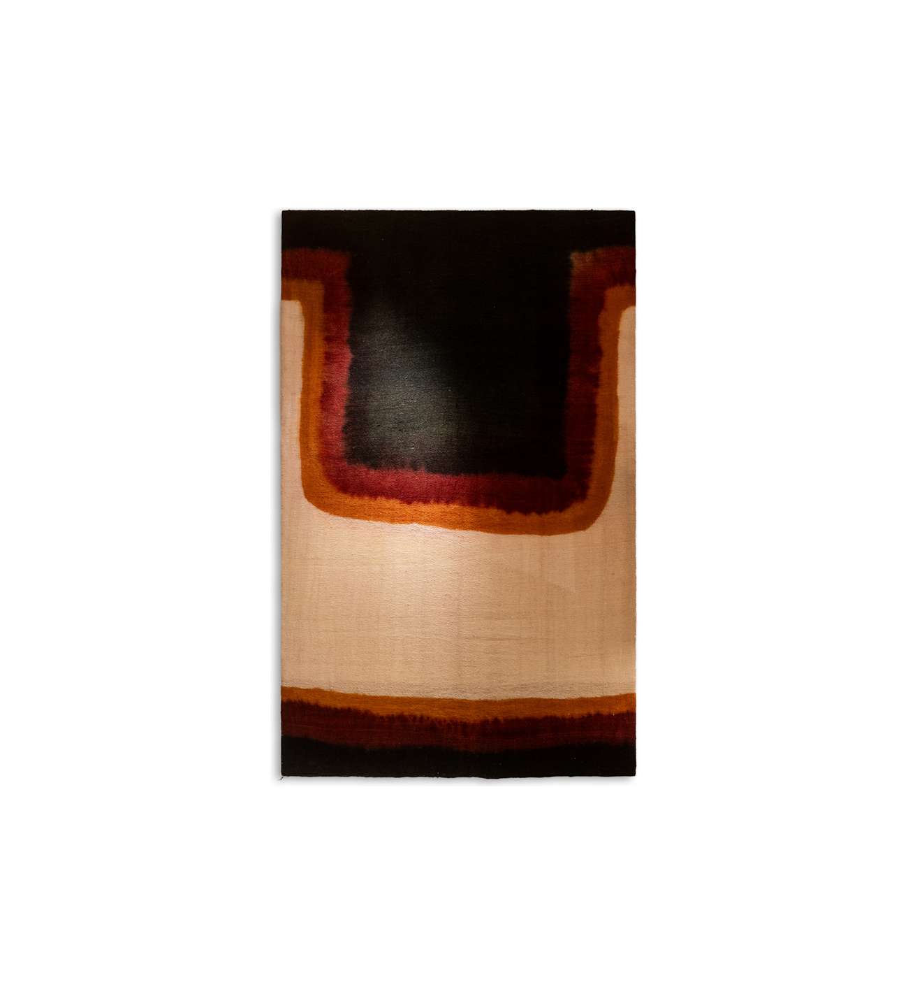 Triptych with geometric decoration in... Triptych with geometric decoration in woven wool. Handcrafted, 20th century