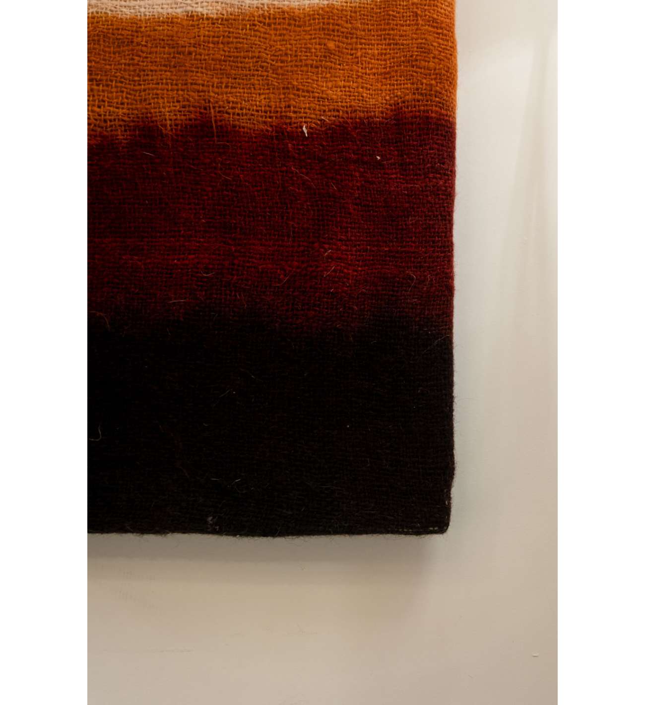 Triptych with geometric decoration in... Triptych with geometric decoration in woven wool. Handcrafted, 20th century