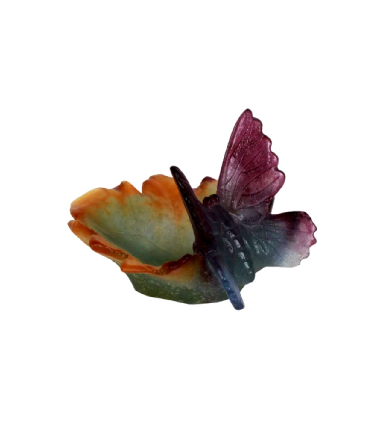 DAUM France, Butterfly Trinket Dish