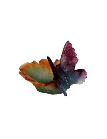 DAUM France, Butterfly Trinket Dish -Bozaart
