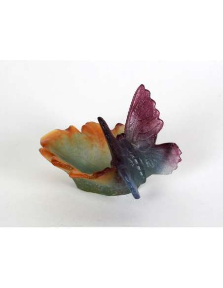 DAUM France, Butterfly Trinket Dish -Bozaart