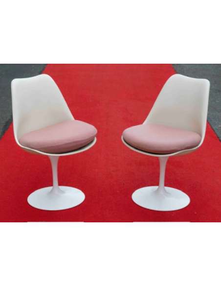 Eero Saarinen (1910–1961) & Knoll International (publisher) 6 swivel chairs -Bozaart