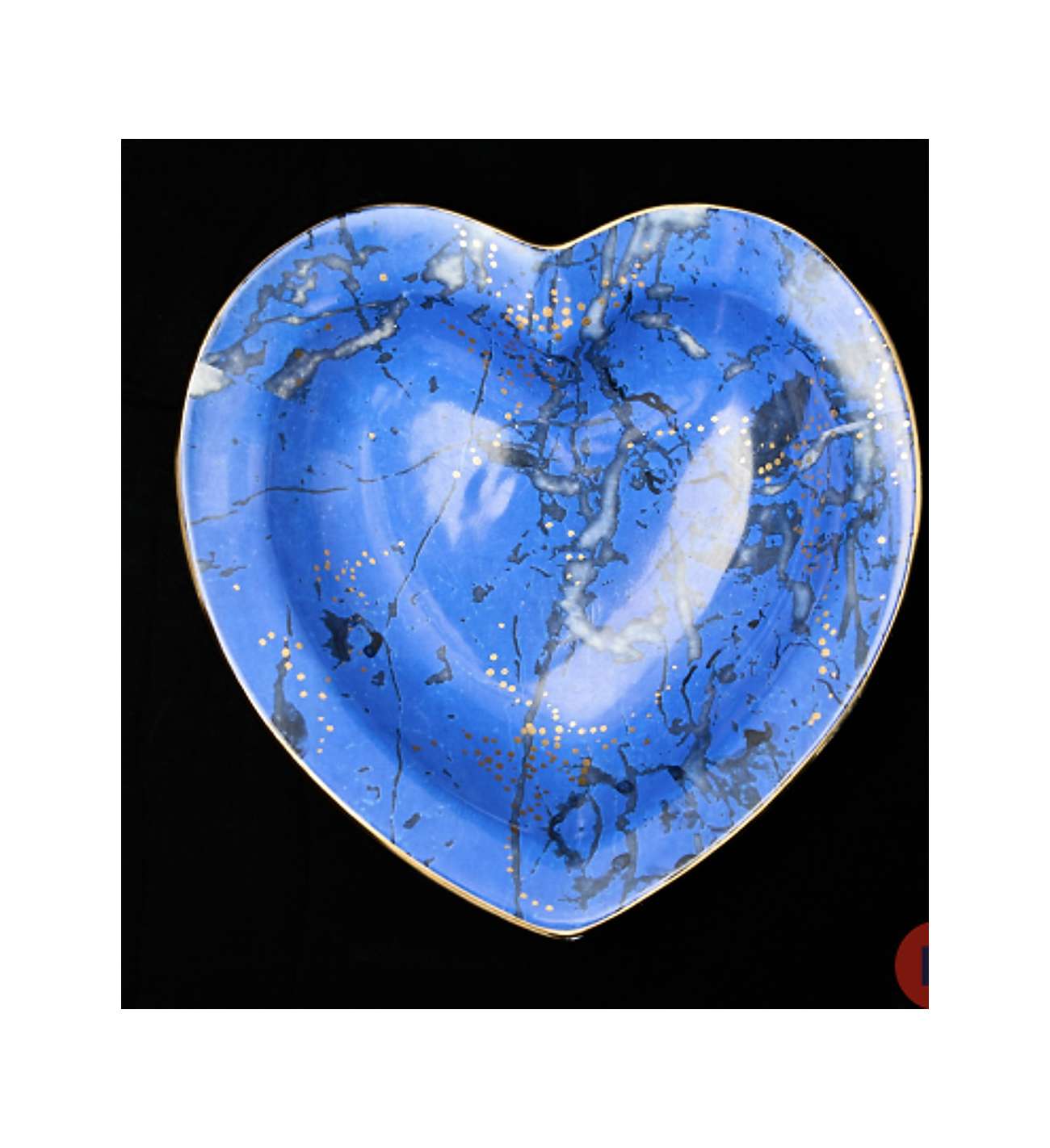 Christian Dior, blue faience trinket... Christian Dior, blue faience trinket dish
