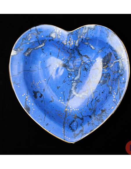 Christian Dior, blue faience trinket dish -Bozaart
