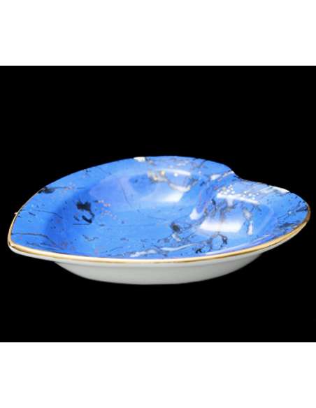 Christian Dior, blue faience trinket dish -Bozaart
