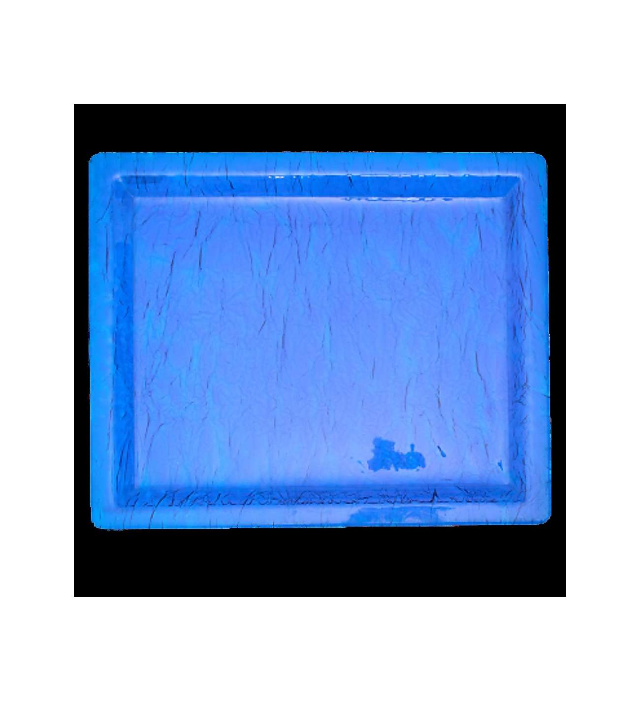 Christian Dior ,Plateau PLEXIGLASS... Christian Dior ,Plateau PLEXIGLASS GIVRÉ bleu , circa 1980