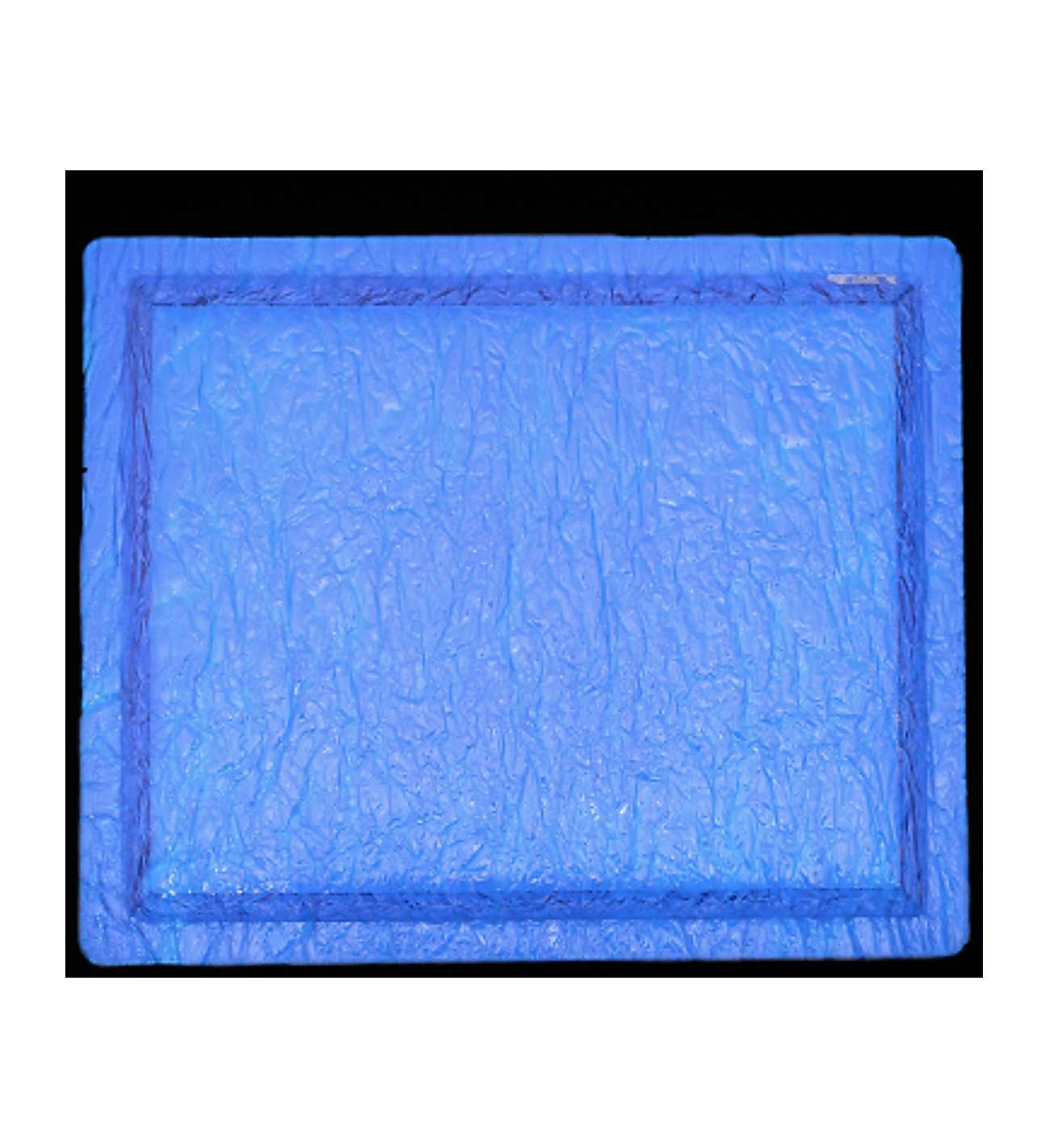 Christian Dior ,Plateau PLEXIGLASS... Christian Dior ,Plateau PLEXIGLASS GIVRÉ bleu , circa 1980